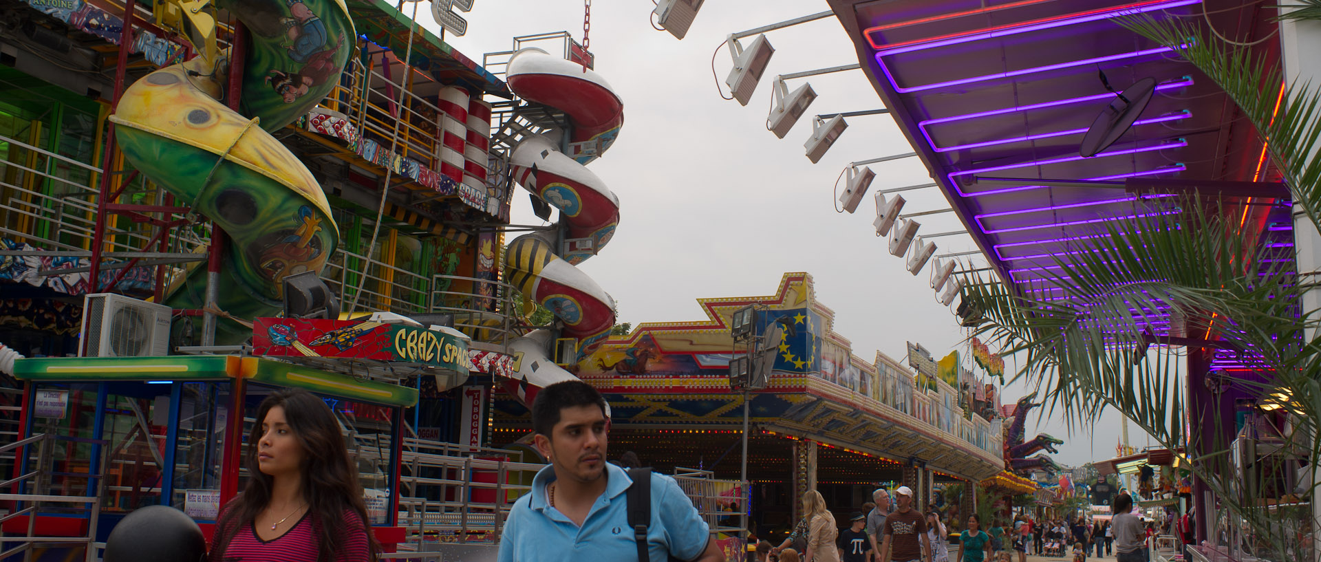 Fête foraine au jardin des Tuileries, à Paris.