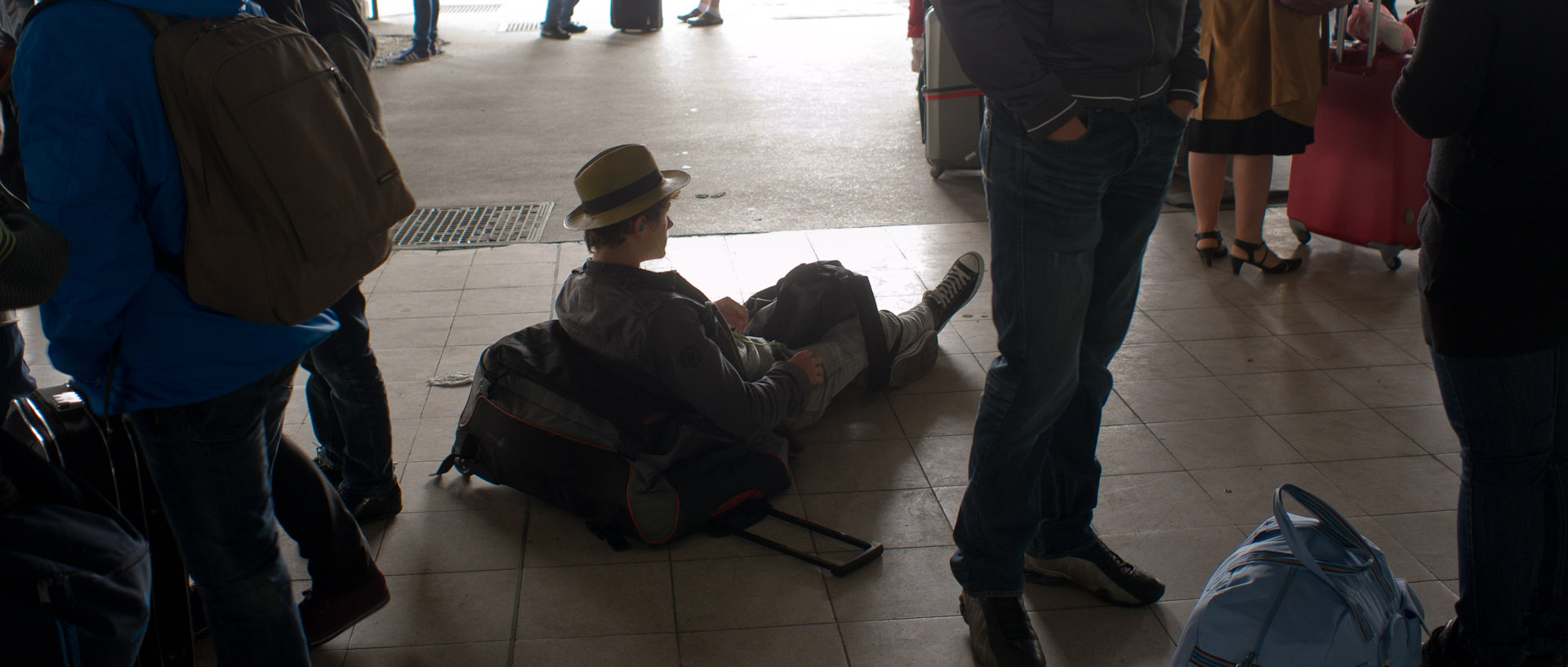 Départs en vacances, gare de Lyon, à Paris.