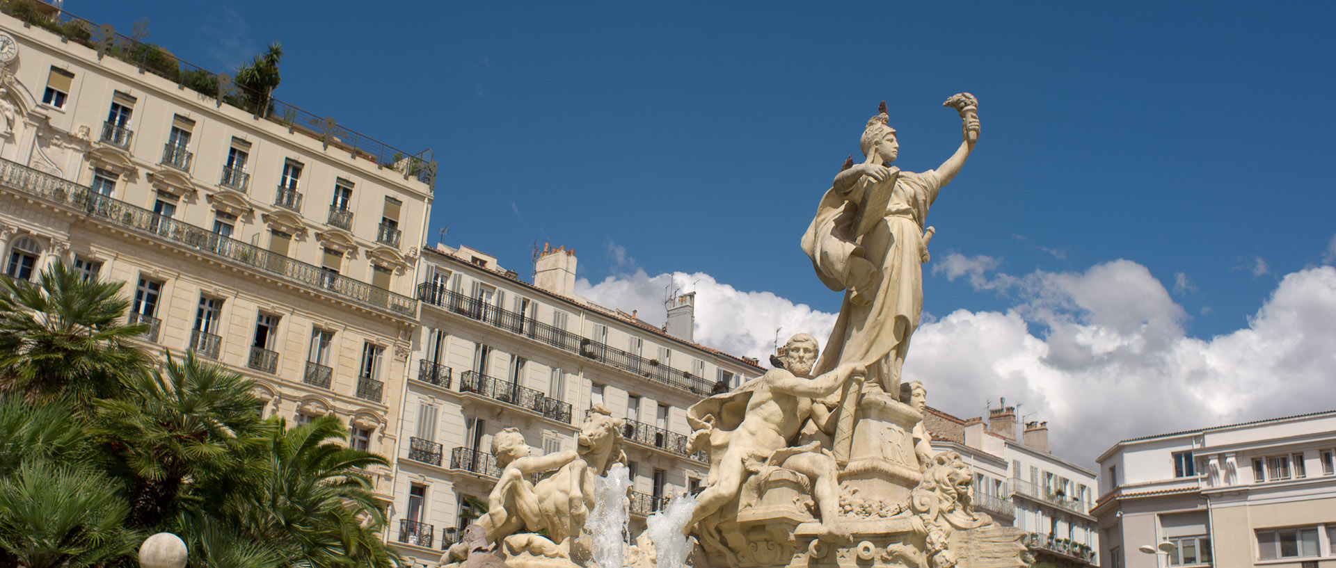 Le monument de la Fédération, place de la Liberté, à Toulon.