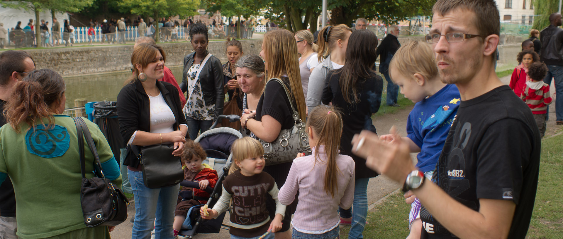 En famille, à Tourcoing plage.