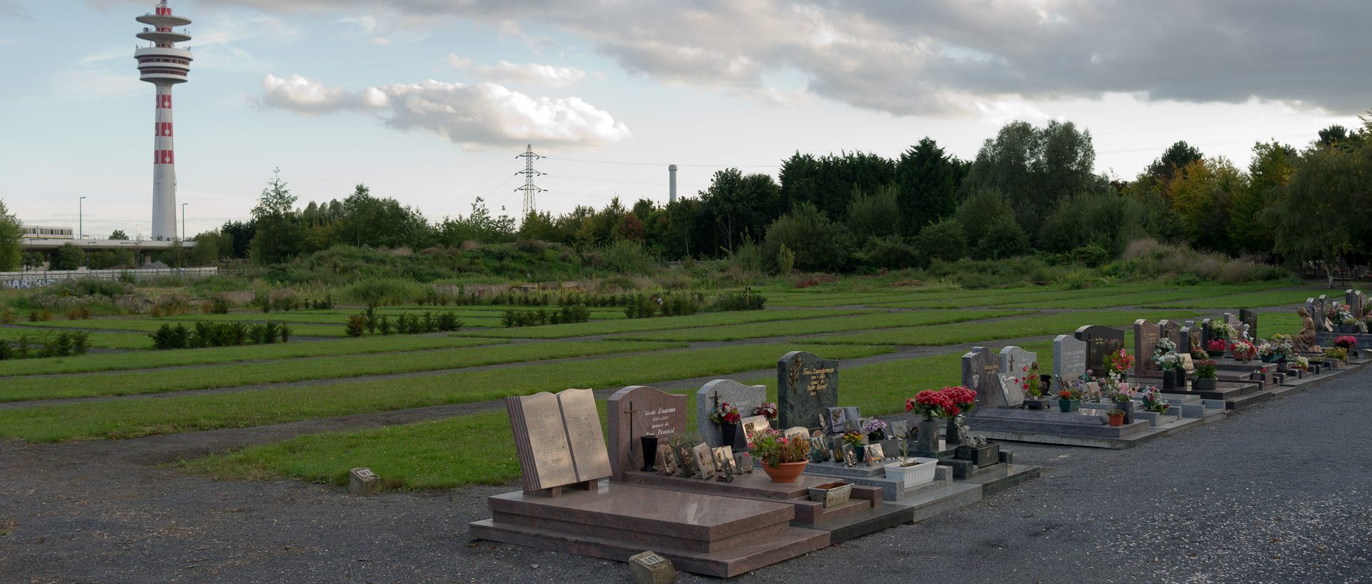 Le cimetière de Villeneuve d'Ascq.