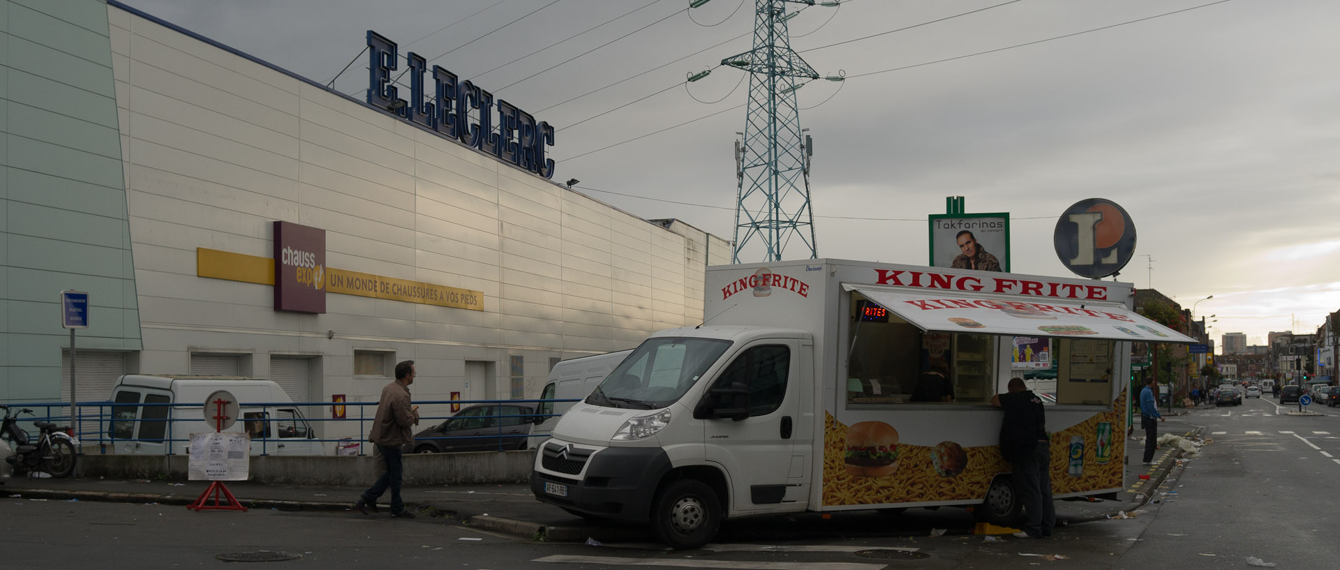 Baraque à frites, rue Carnot, à Wattrelos.