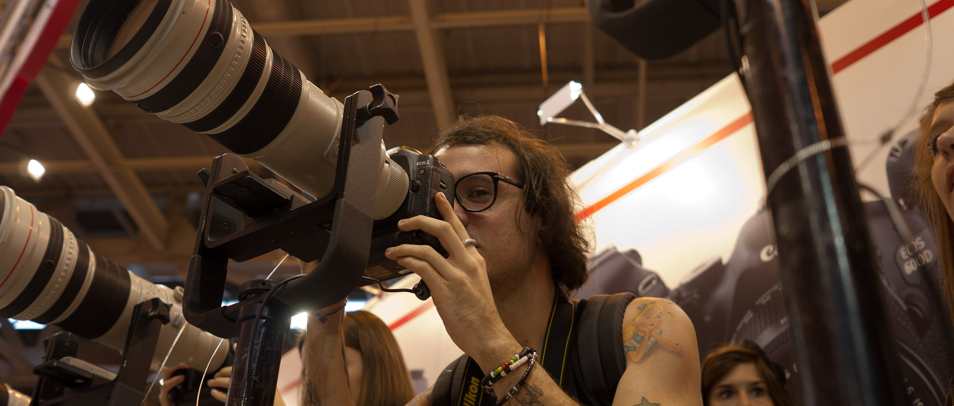 Au salon de la photo, porte de Versailles, à Paris.