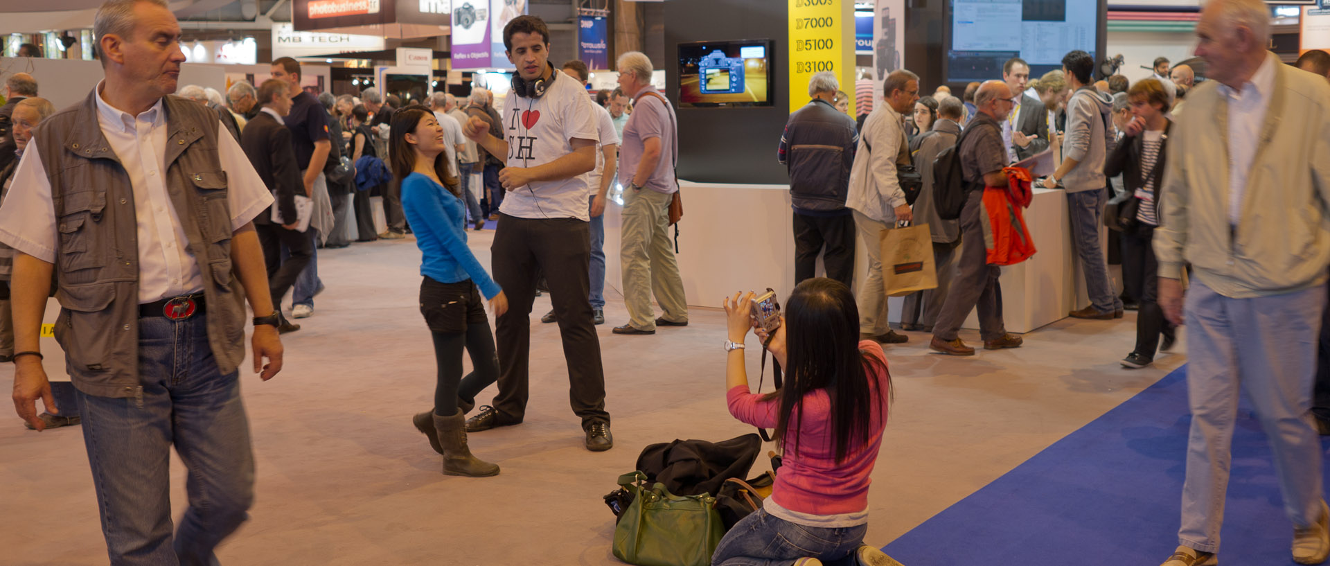 Au salon de la photo, porte de Versailles, à Paris.