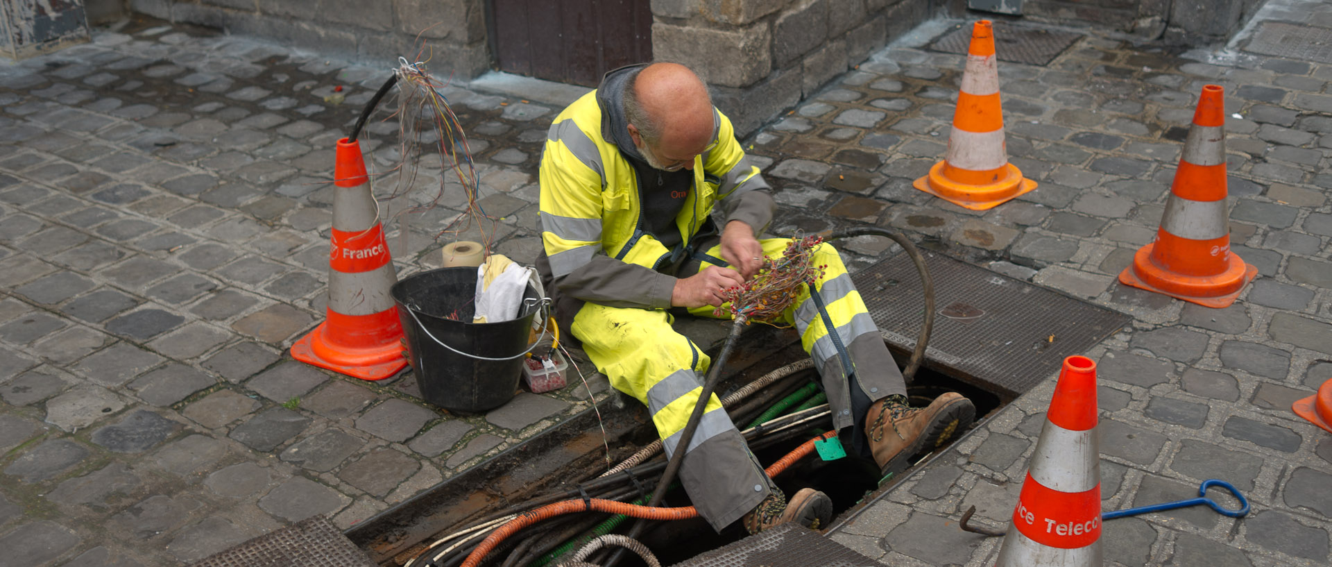 Travaux, rue Royale, à Lille.