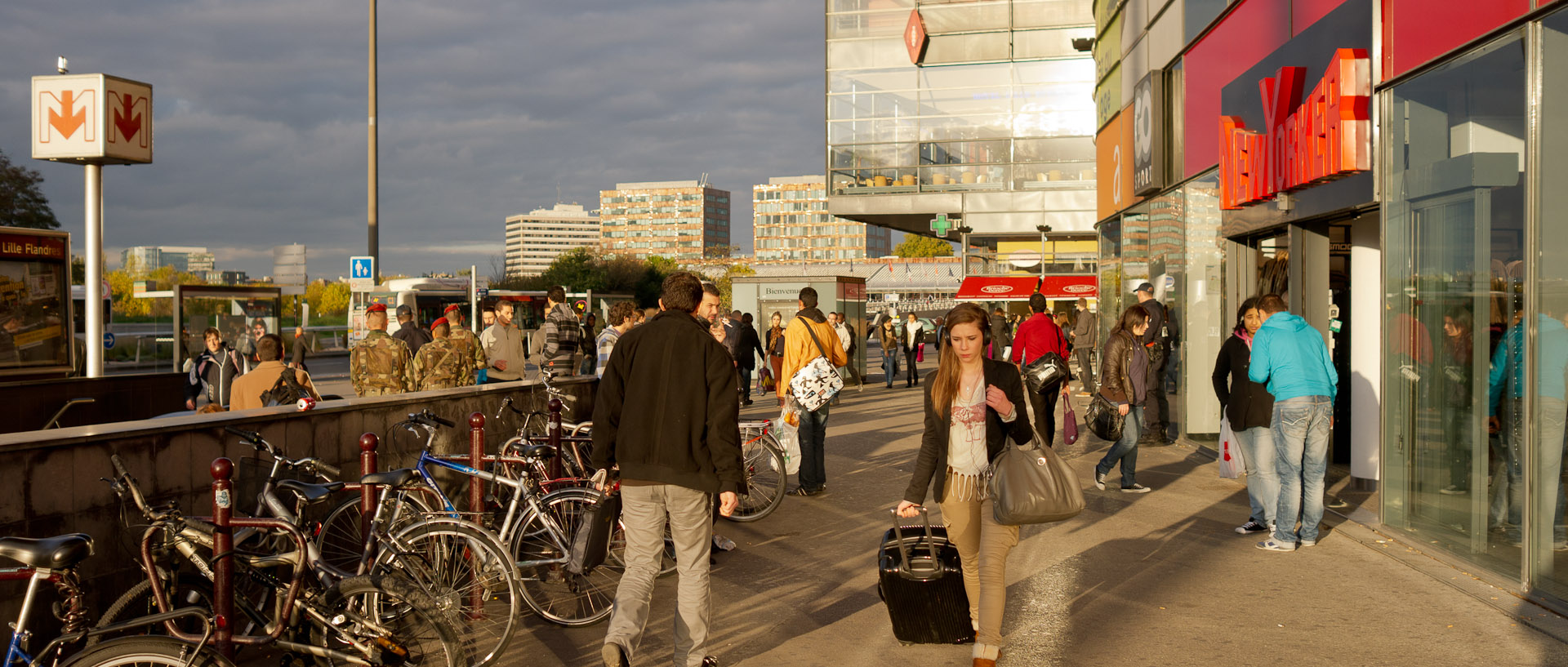 L'entrée d'Euralille, à Lille.