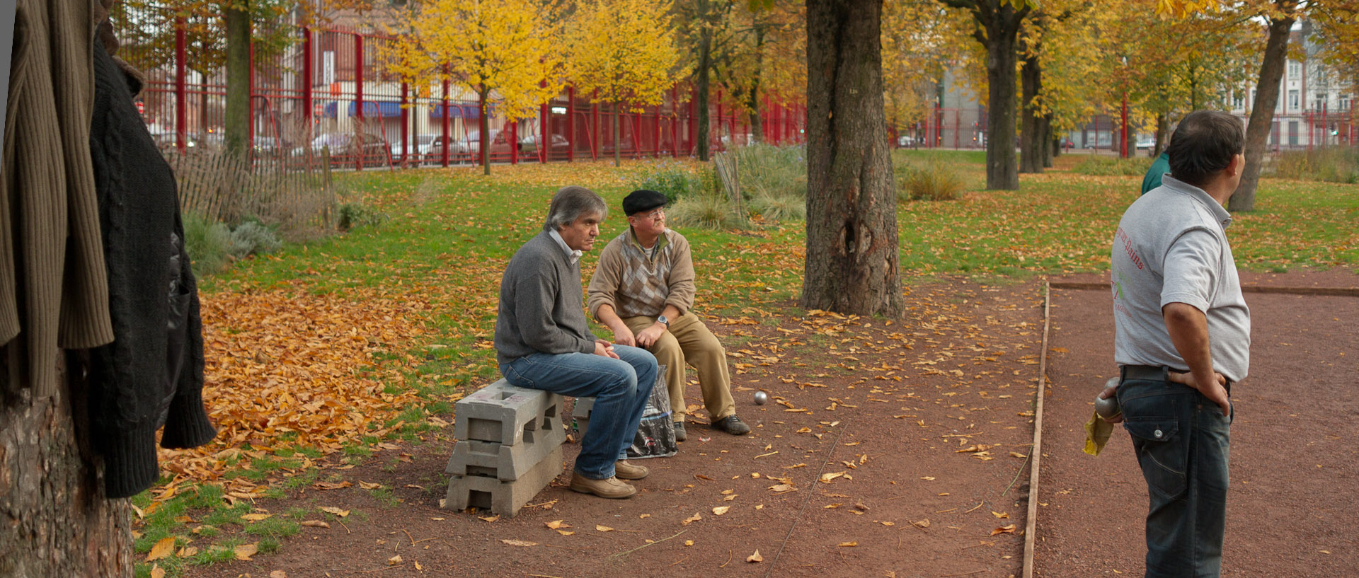 Boulistes, parc Jean-Baptiste-Lebas, à Lille.