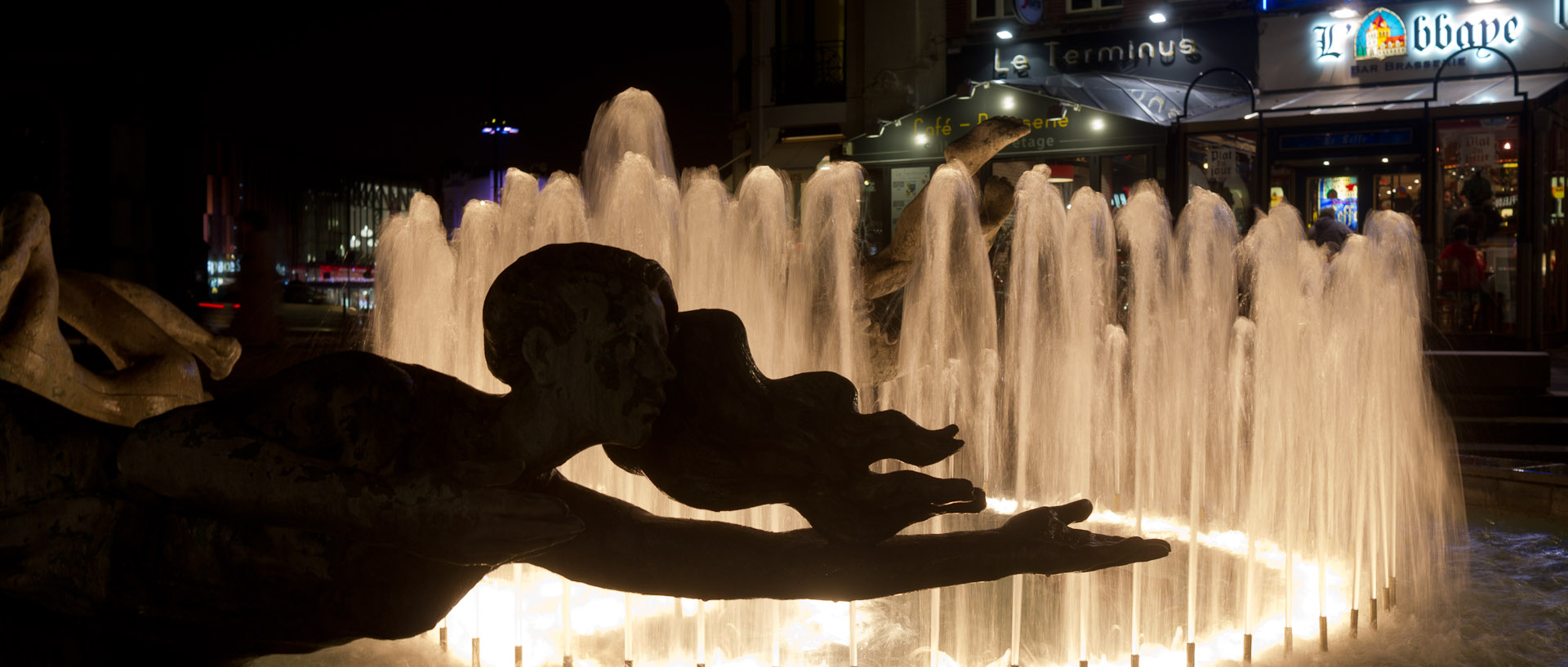 Statue, Grand Place, à Tourcoing.