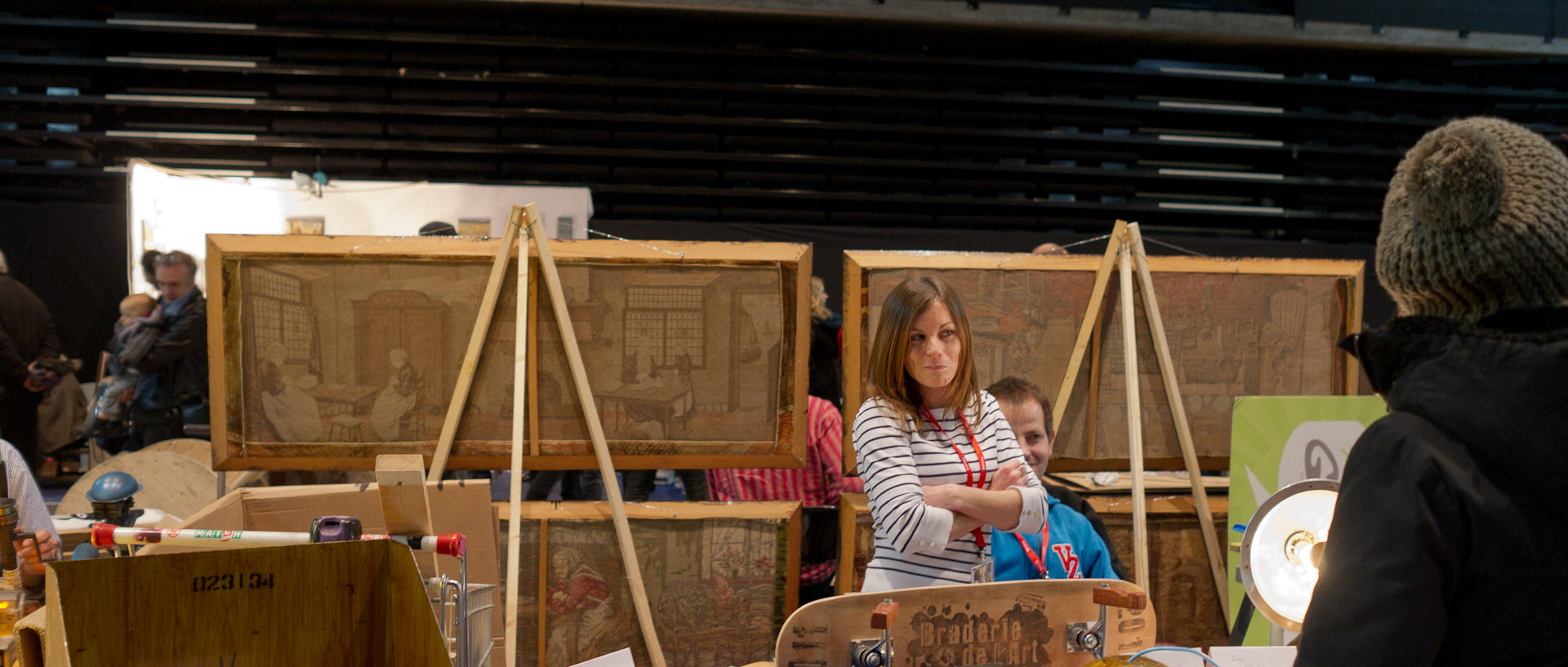 La braderie de l'art, à la Condition publique, à Roubaix.