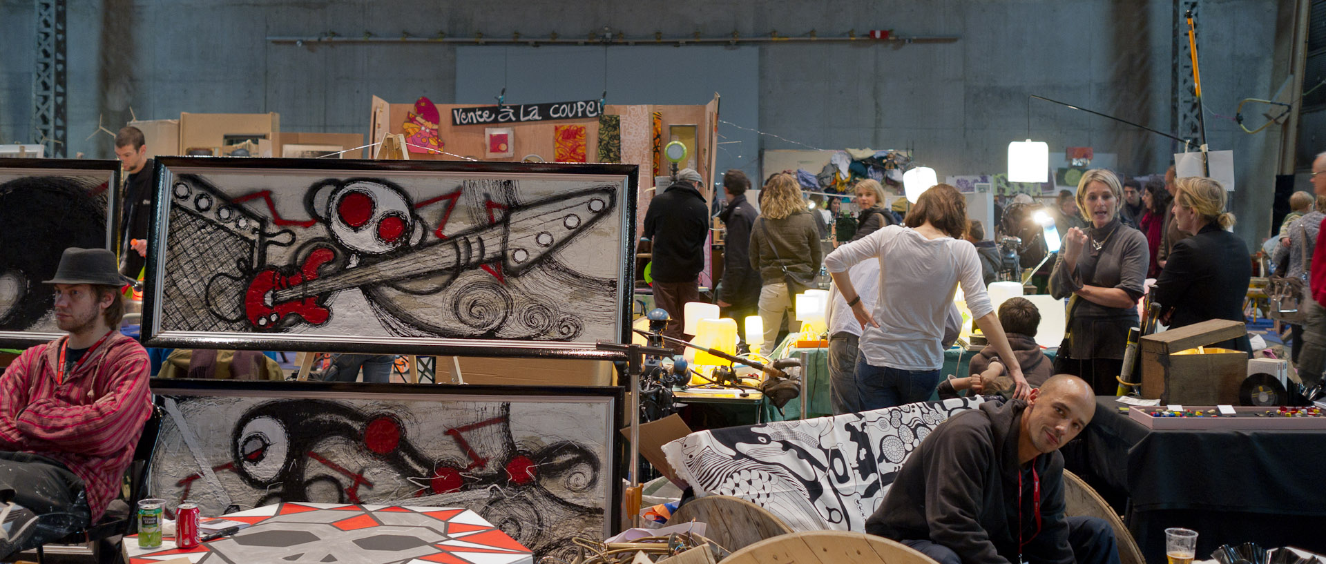 La braderie de l'art, à la Condition publique, à Roubaix.