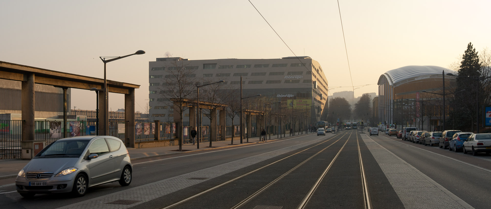 Le siège du conseil régional Rhône-Alpes, cours Charlemagne, dans la presque'île, à Lyon.