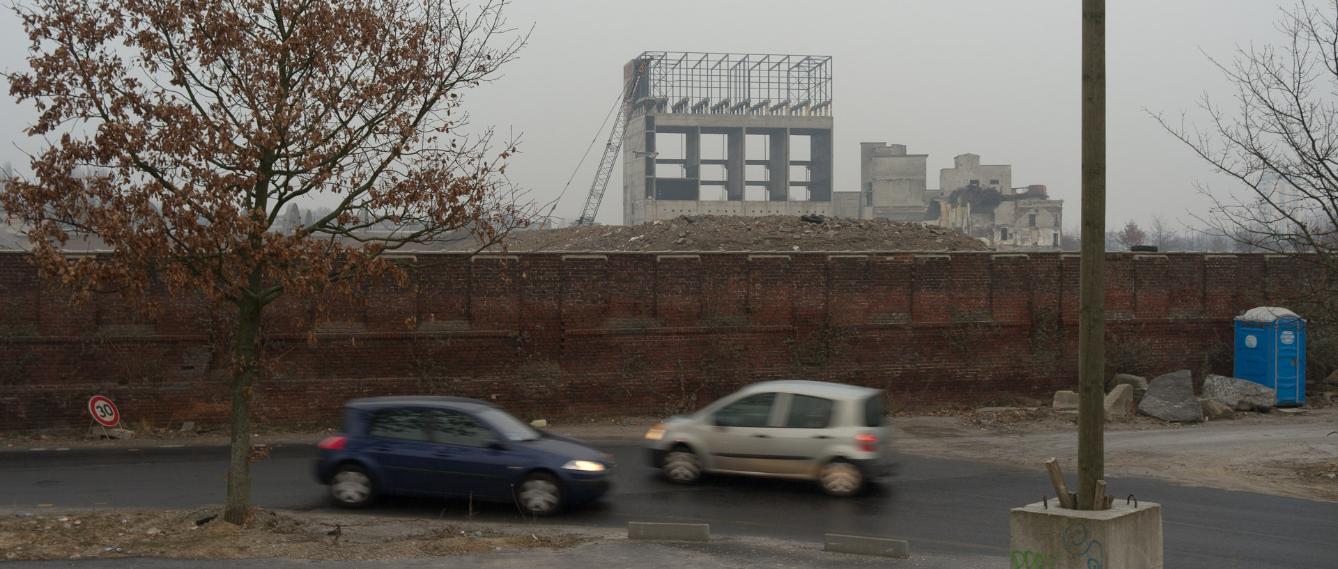 La ruine de la brasserie Terken dans la zone de l'Union, à Roubaix.