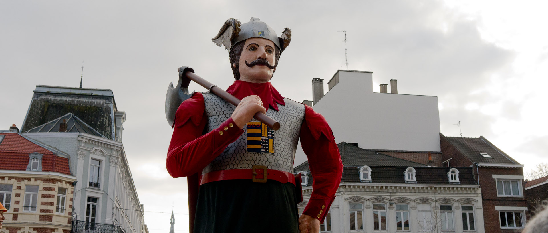 Géant au carnaval de Tourcoing, place Victor Hassebroucq.