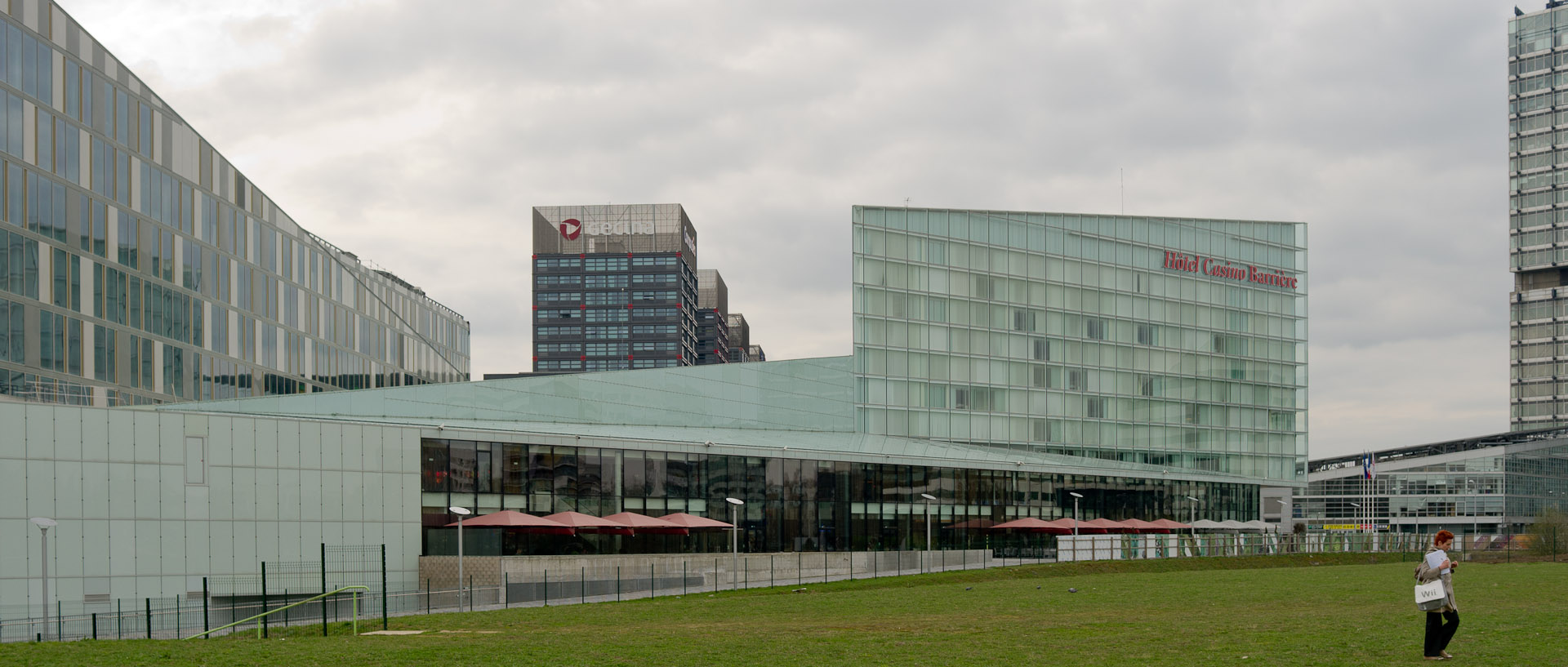 Le casino Barrière et le quartier Euralille, à Lille.