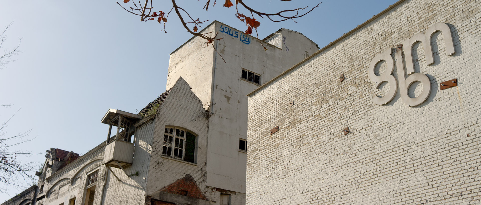 Les ruines de la Grande Brasserie Moderne, Terken, dans la zone de l'Union, à Roubaix.