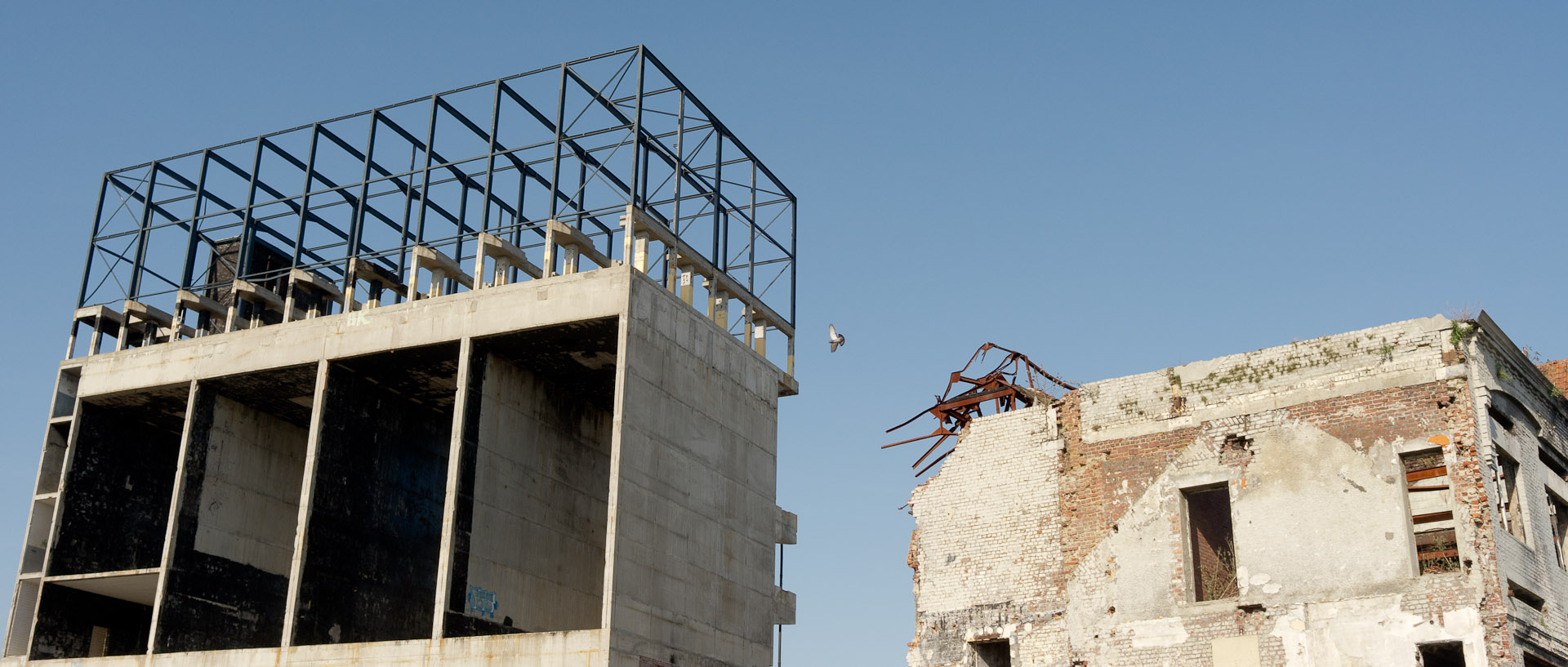 Les ruines de la Grande Brasserie Moderne, Terken, dans la zone de l'Union, à Roubaix.