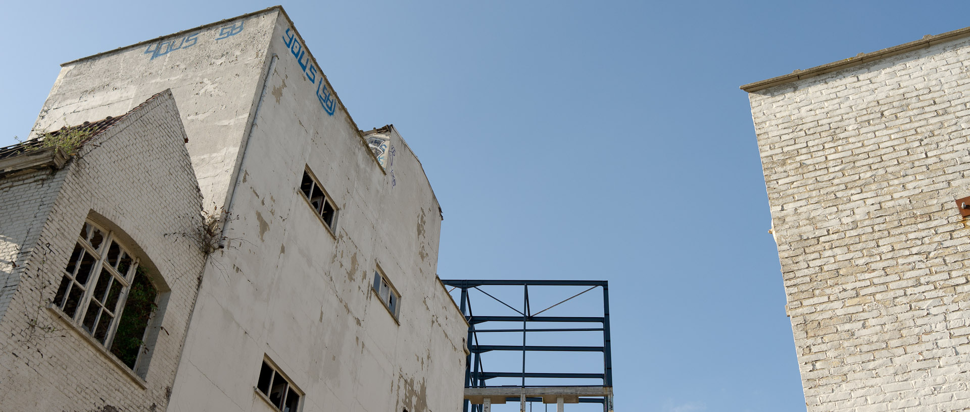 Les ruines de la Grande Brasserie Moderne, Terken, dans la zone de l'Union, à Roubaix.