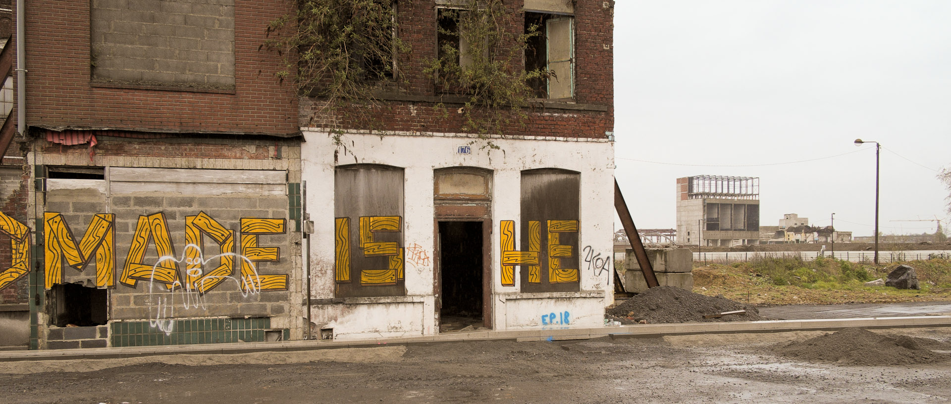 Maisons abandonnées, zone de l'Union, à Roubaix.