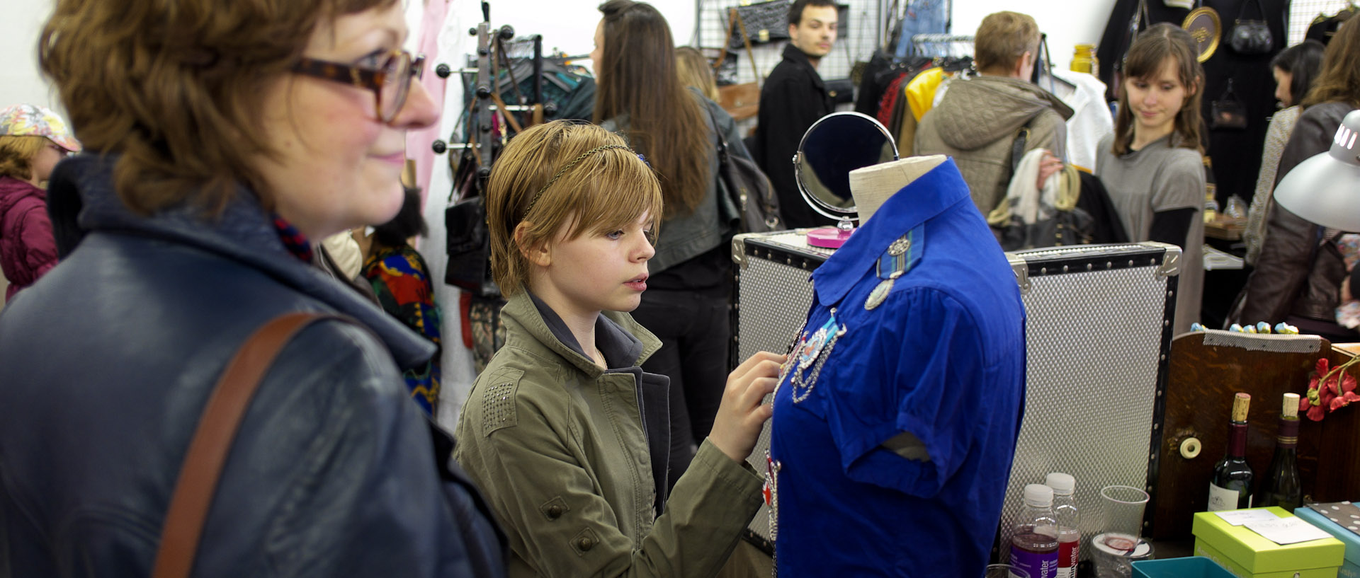 Jeune fille, aux Folies vintage, à L'Usine, à Roubaix.