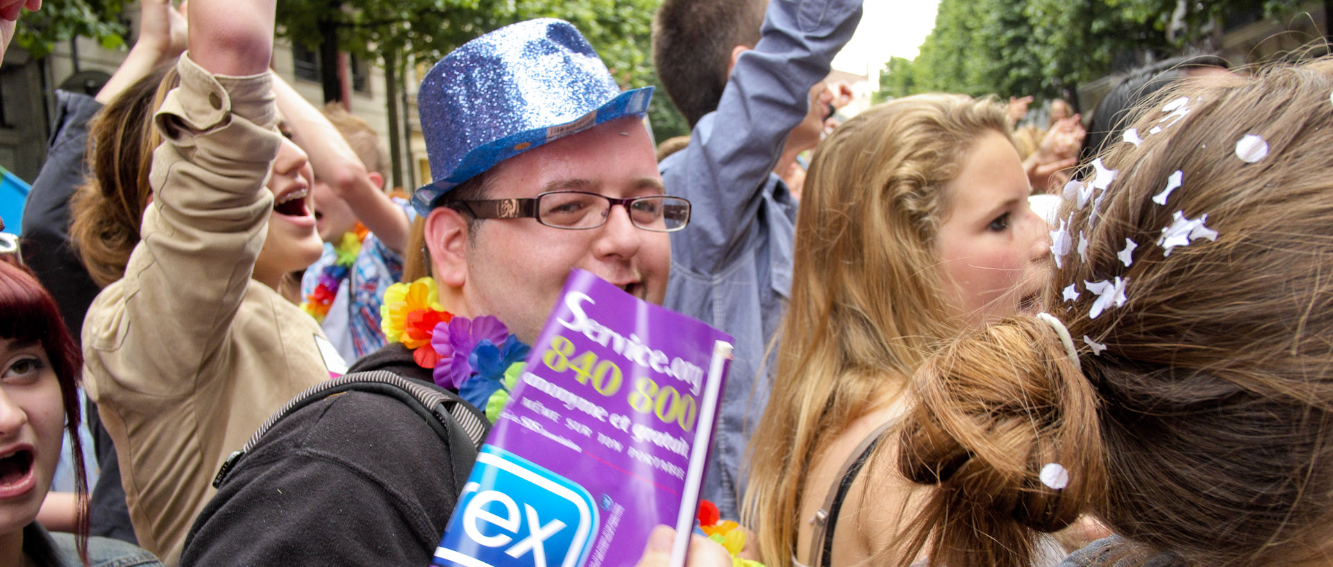 Lesbian et Gay Pride, rue Inkermann, à Lille.