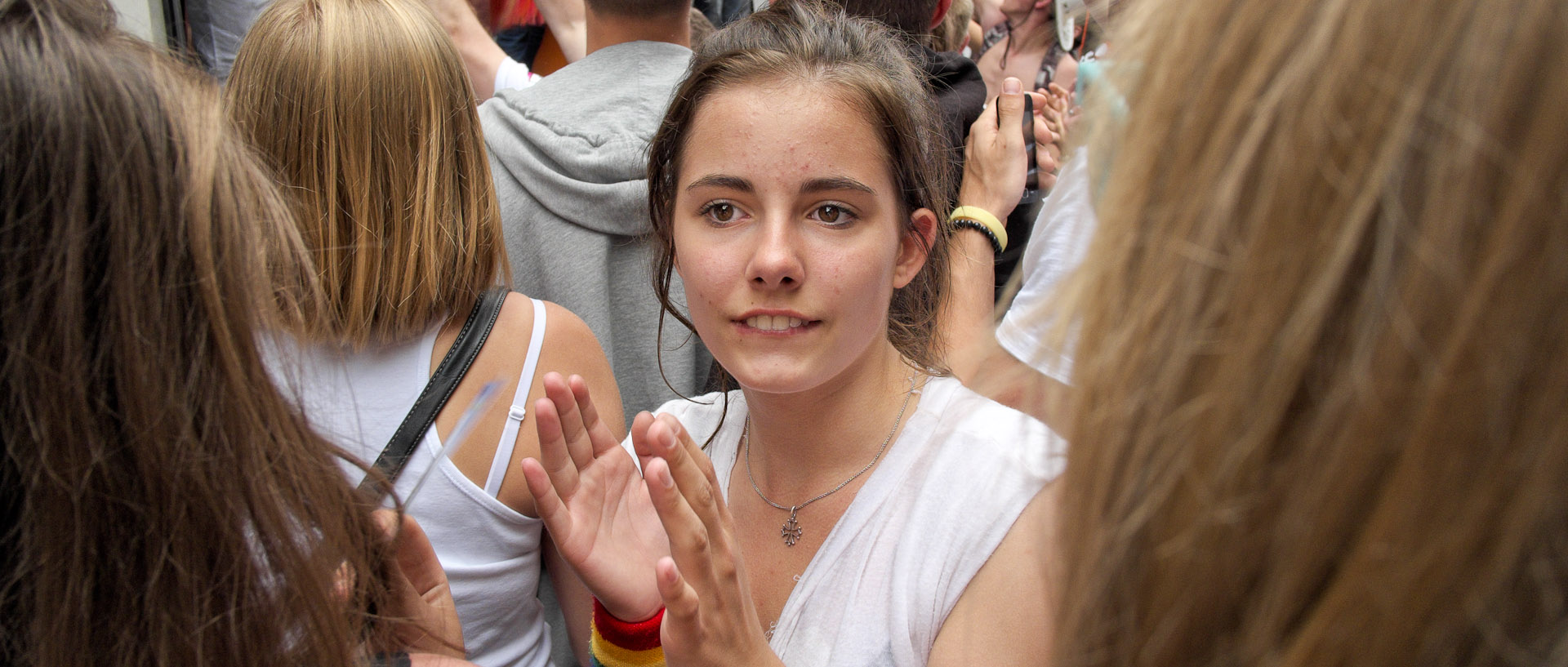 Lesbian et Gay Pride, rue Inkermann, à Lille.