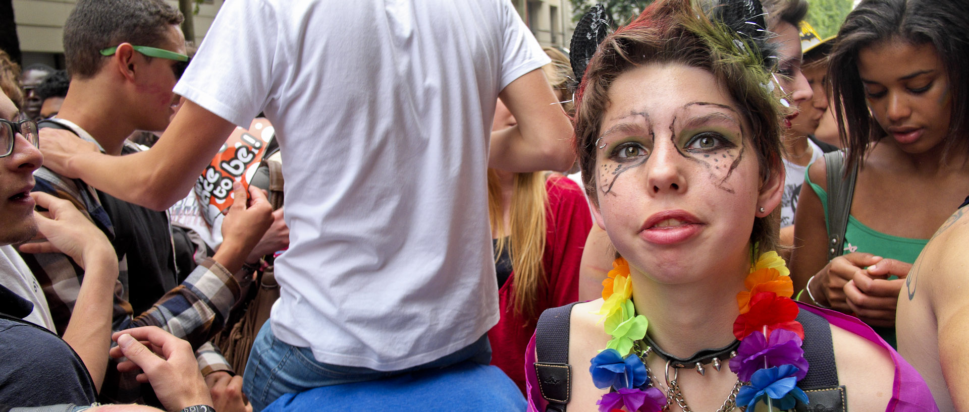 Lesbian et Gay Pride, rue Inkermann, à Lille.