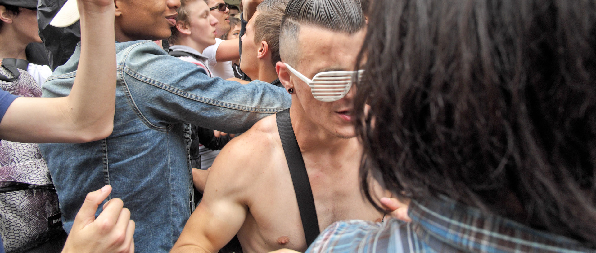 Lesbian et Gay Pride, rue Inkermann, à Lille.