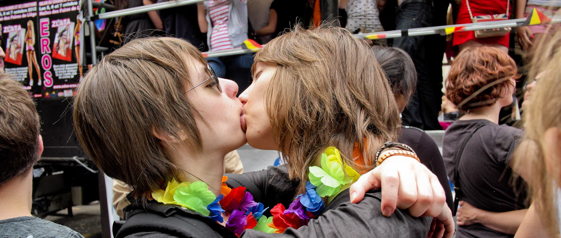 Lesbian et Gay Pride, rue Inkermann, à Lille.