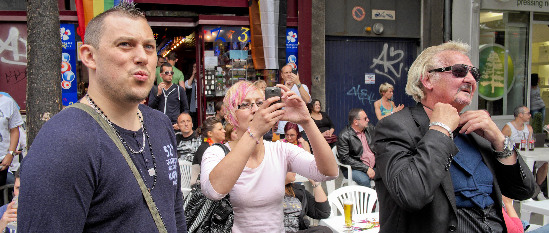 Lesbian et Gay Pride, rue Inkermann, à Lille.