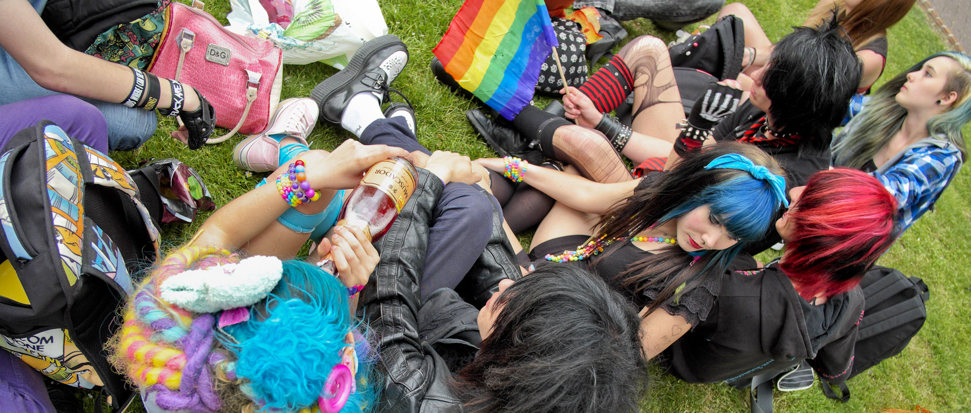 Lesbian et Gay Pride, place Richebé, à Lille.