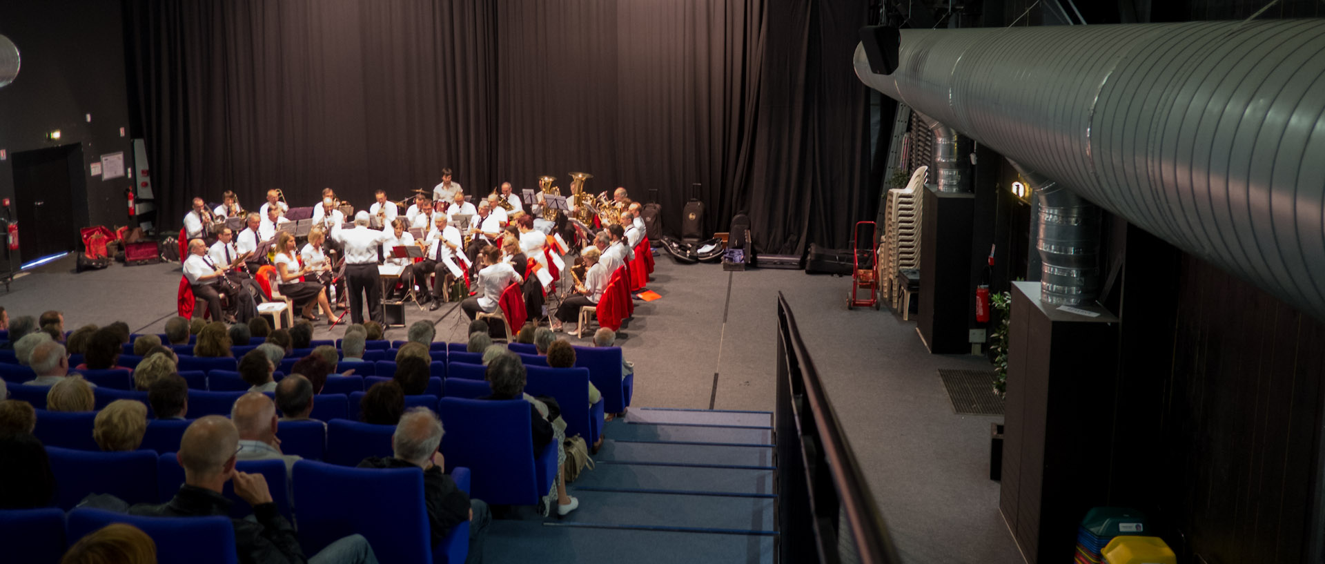 L'harmonie municipale de Lille en concert, Gare Saint-Sauveur, à Lille.