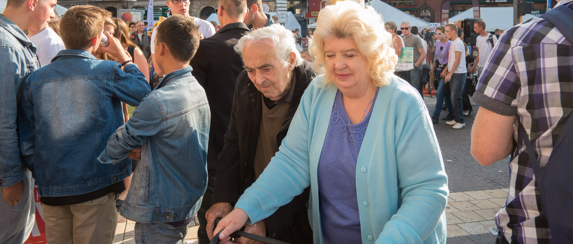 La braderie de Lille, place de la Gare.