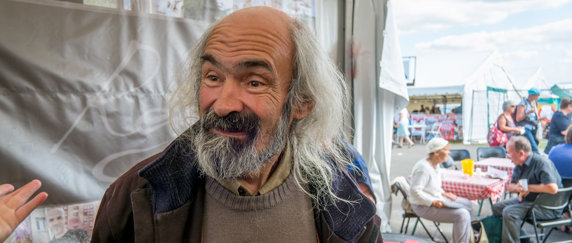 Jean-Marc Le Bihan, à la fête de l'Humanité, à La Courneuve.