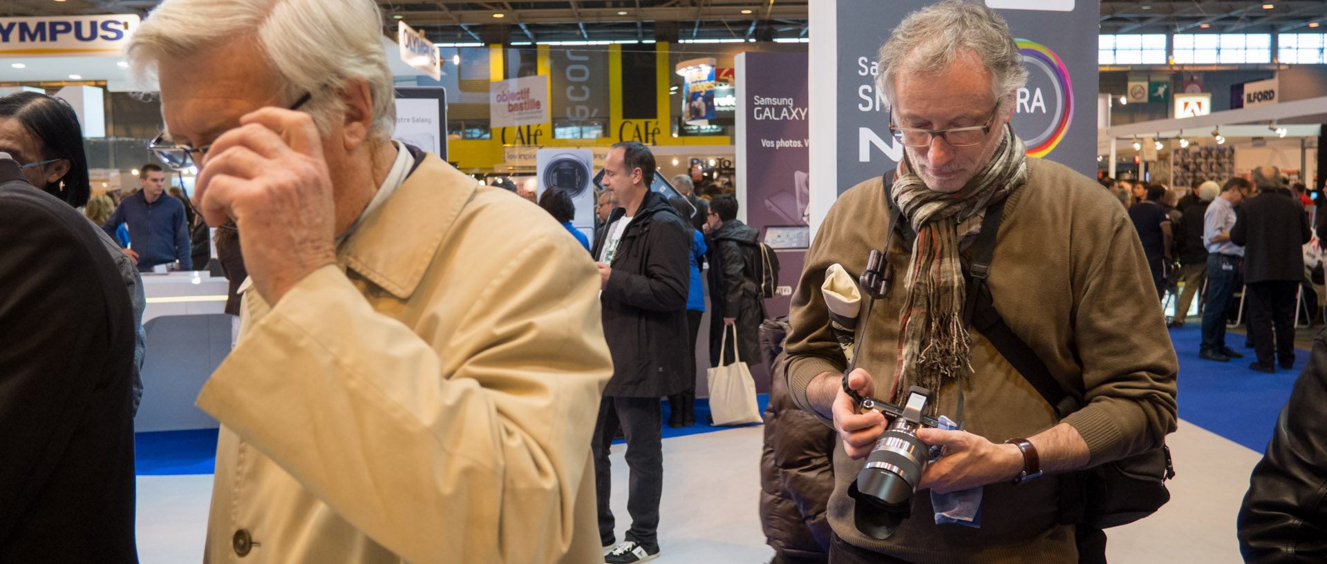 Au salon de la photo, à Paris.