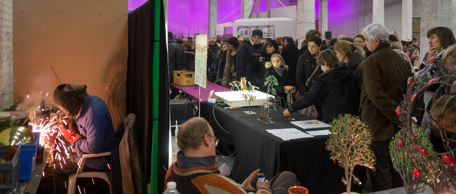 La braderie de l'art, à la Condition Publique, à Roubaix.