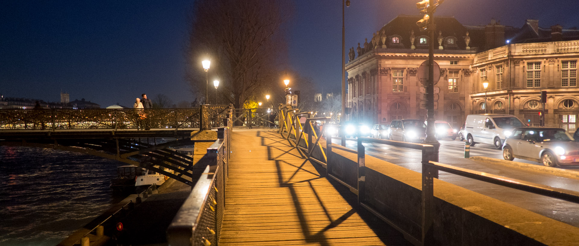 Le Pont des Arts, à Paris.