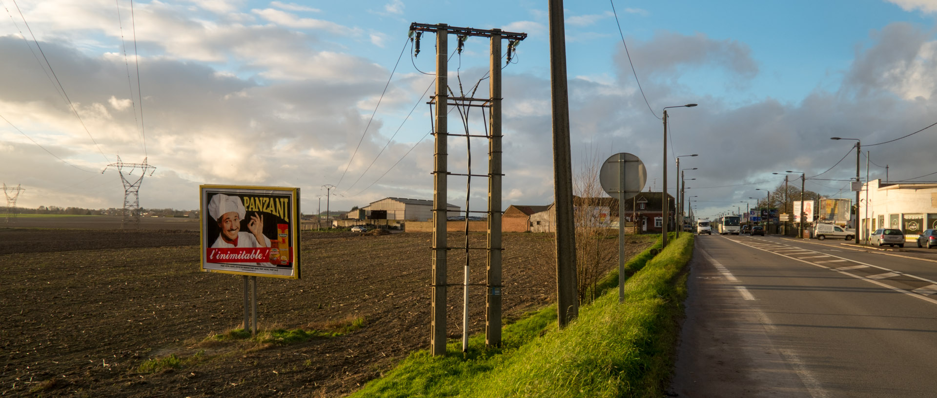 Champ, route de Béthune, à Loos en Gohelle.