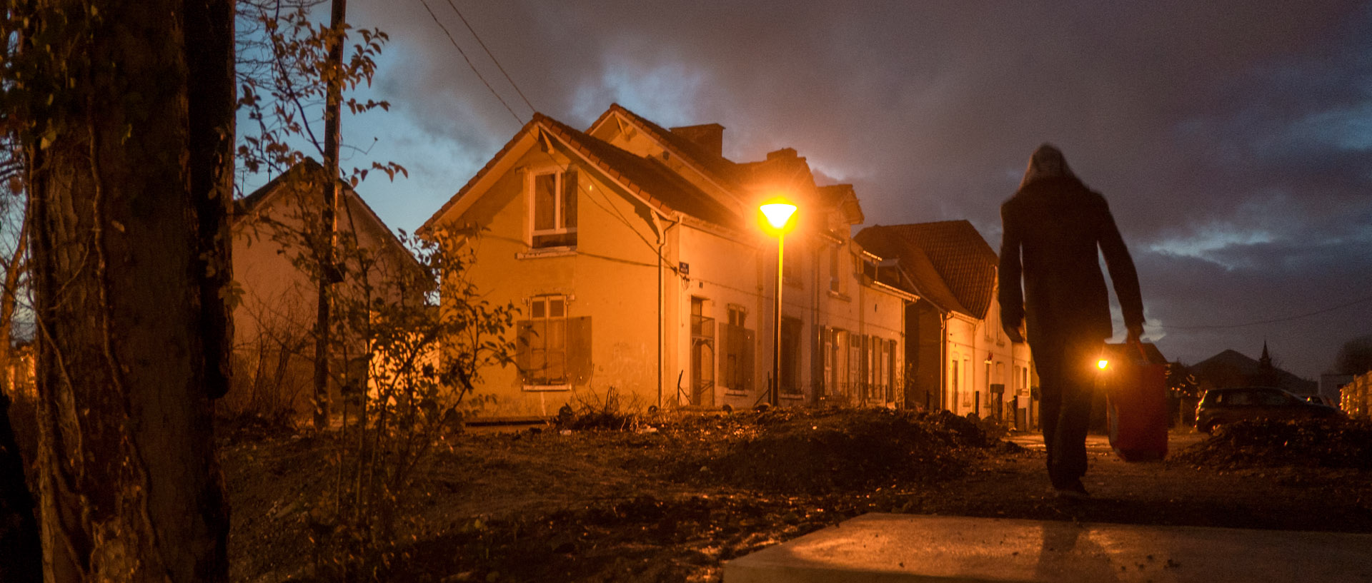 Vieilles maisons, rue Parmentier, à Lens.