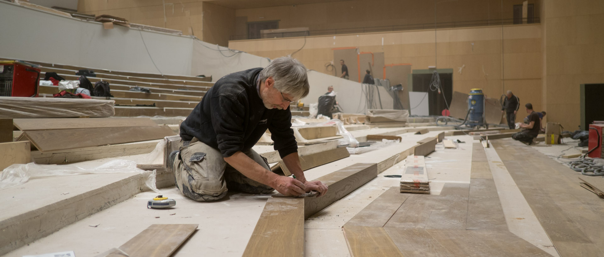 Le chantier du Nouveau Siècle, a Lille.