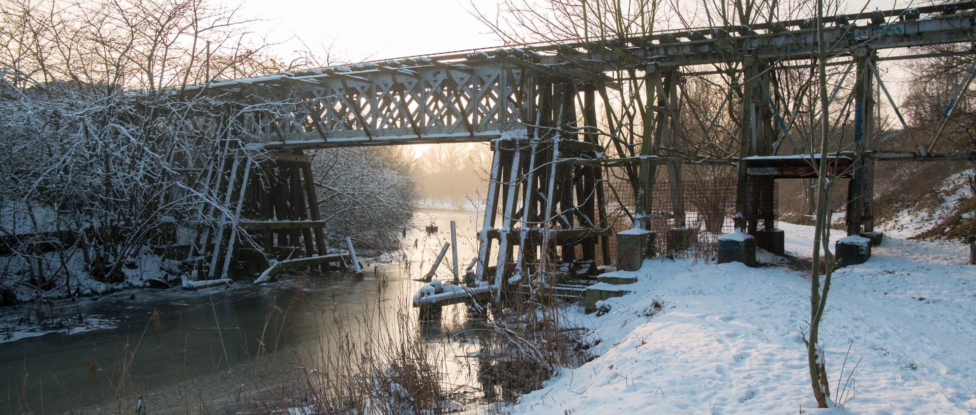 Vieux pont sur la marque, à Wasquehal.