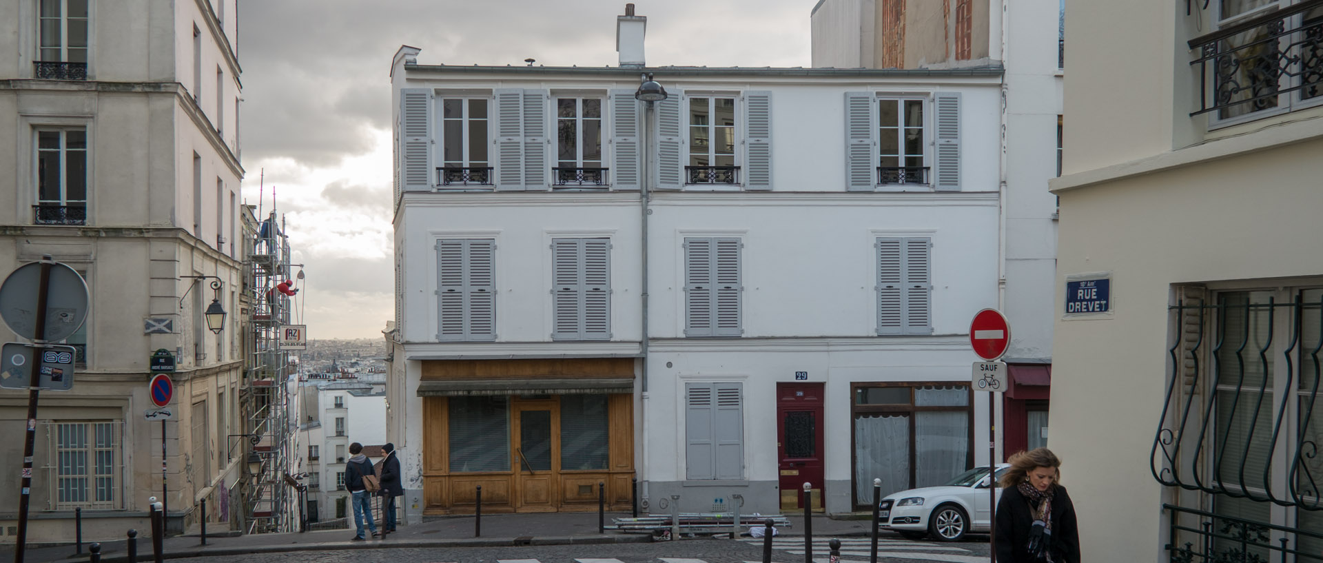 Rue Berthe, à Montmartre, à Paris.