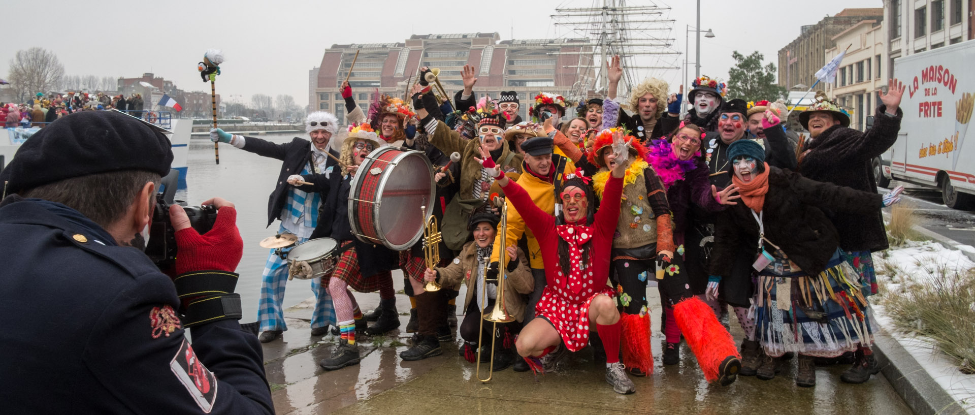 La bande de la Citadelle au carnaval de Dunkerque.