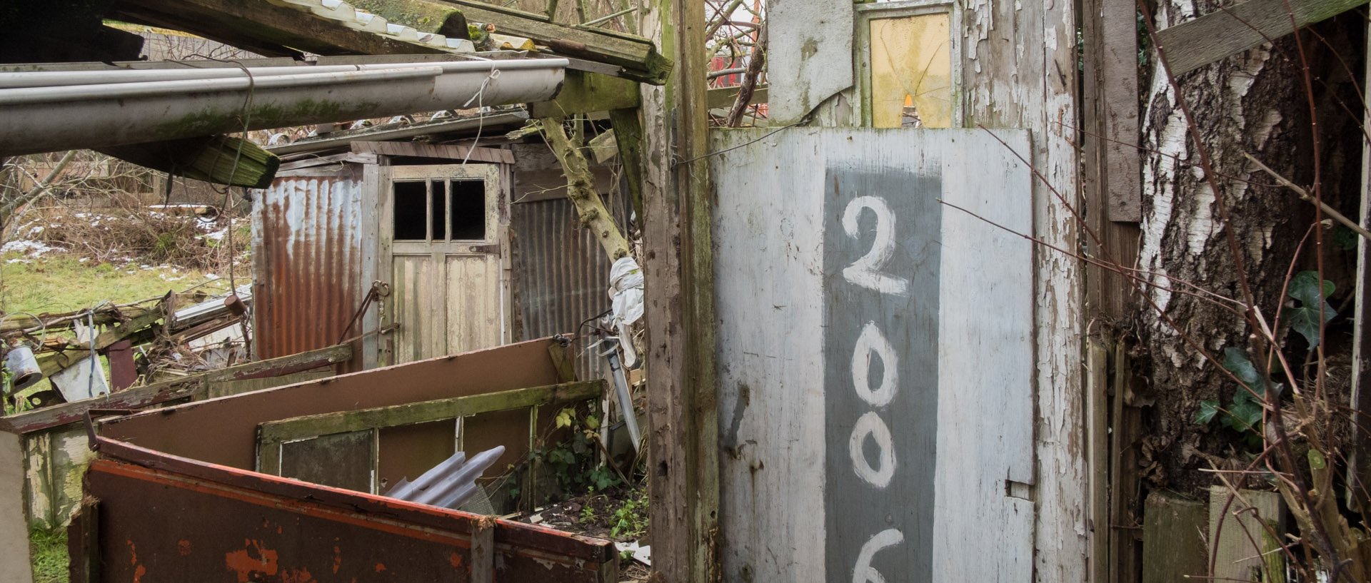 Cabanes de jardins dans la banlieue de Lille.