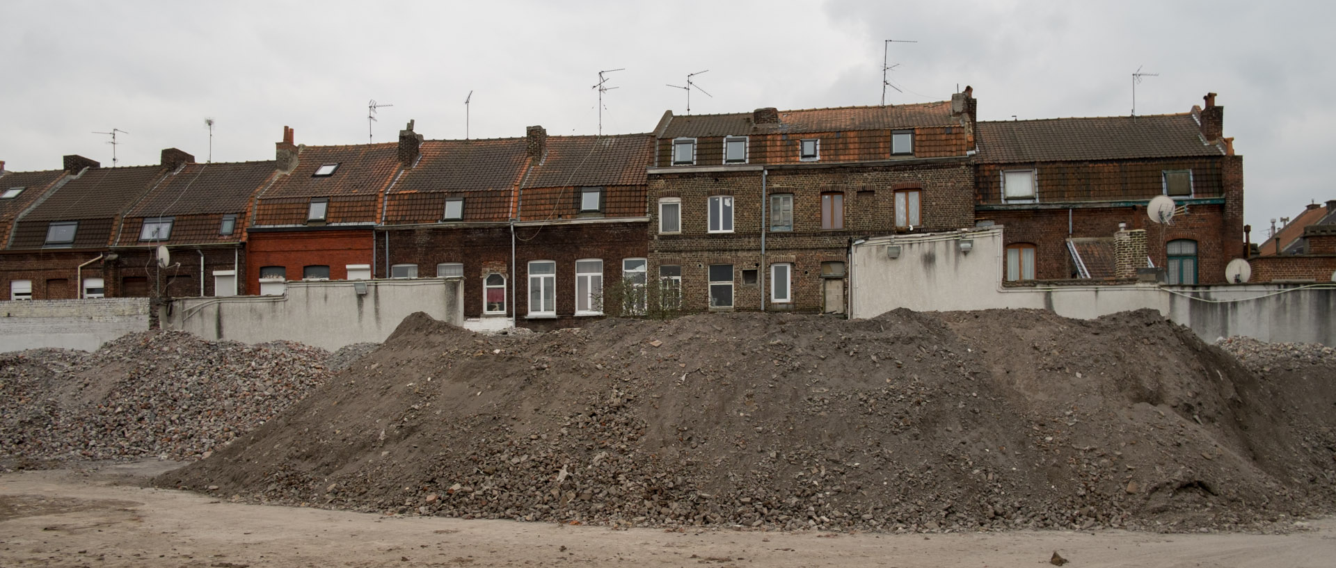 Maisons, rue Jean-Moulin, à Roubaix.