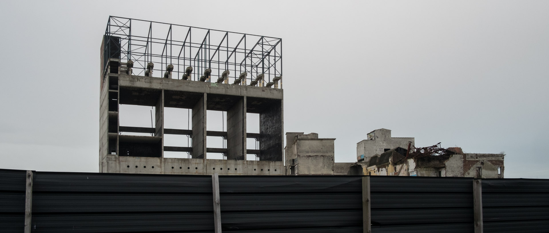 Les ruines de la brasserie Terken, zone de l'Union, à Roubaix.