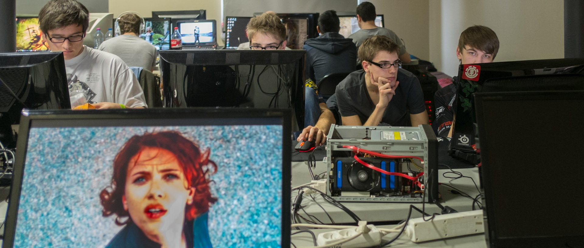 Tournoi de jeu vidéo, à l'Imaginarium de la Plaine images, à Tourcoing.