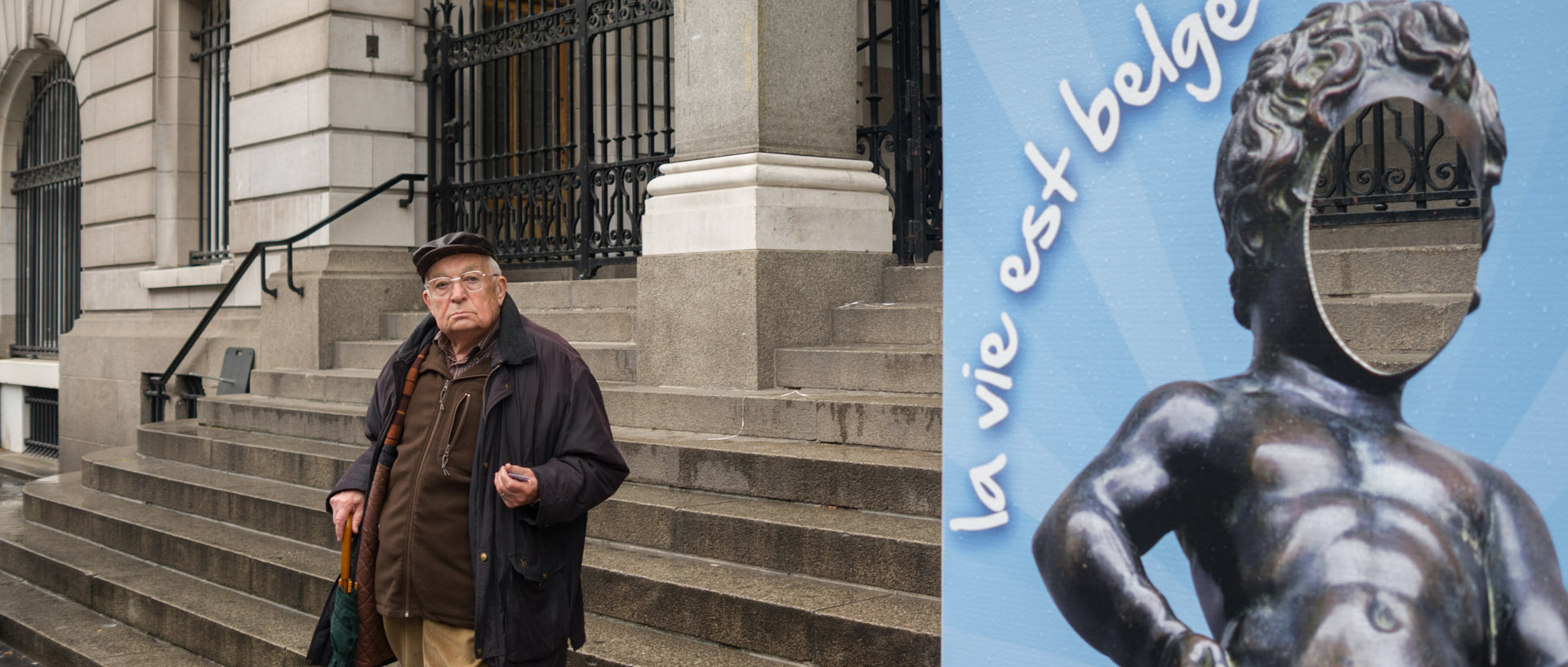 Promotion pour la Belgique devant la chambre de commerce de Lille.