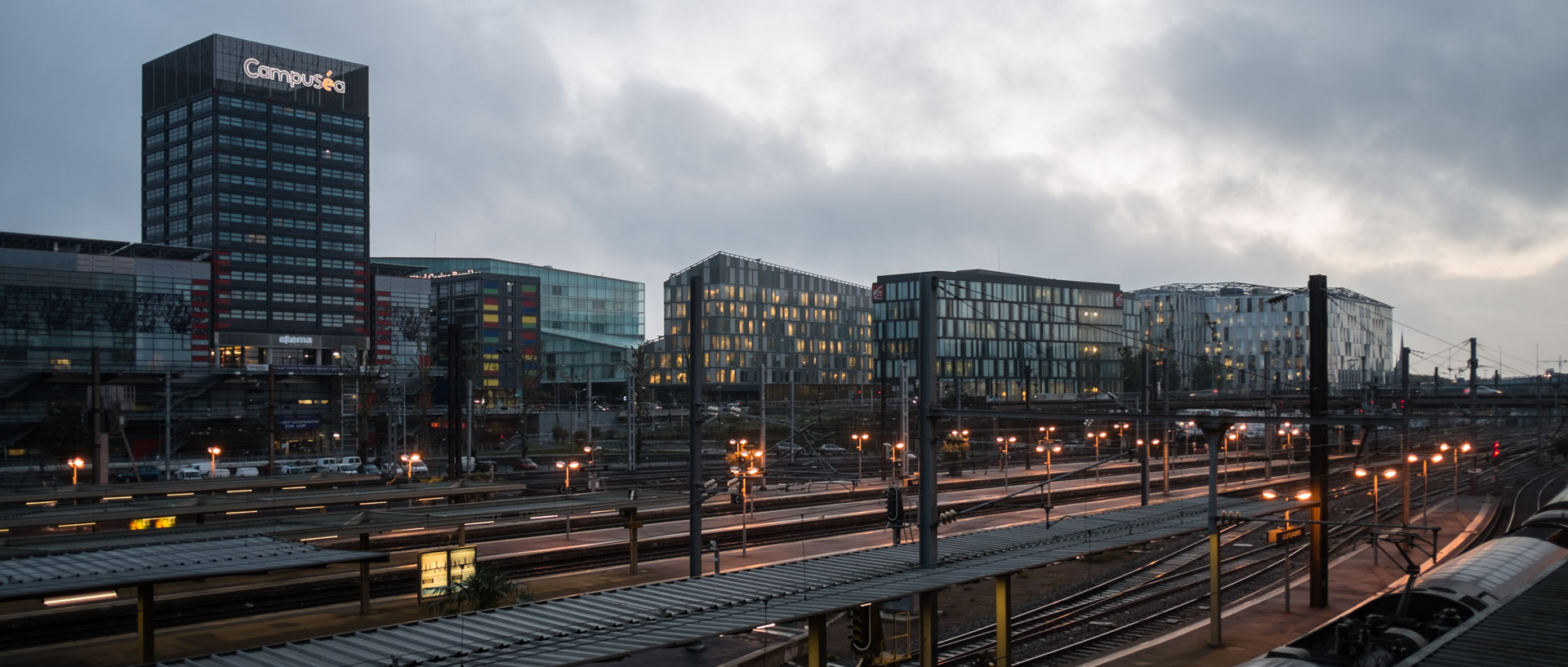 Vendredi 11 octobre 2013, 7:55, passerelle Lille Flandres, Lille