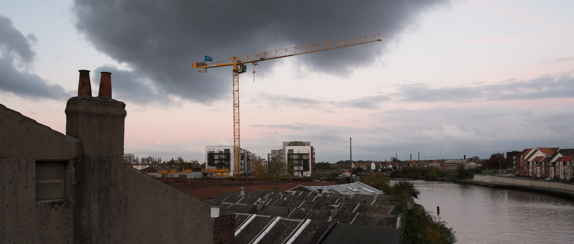 Mardi 19 novembre 2013, 17:00, canal de la Deûle, Saint-André lez Lille