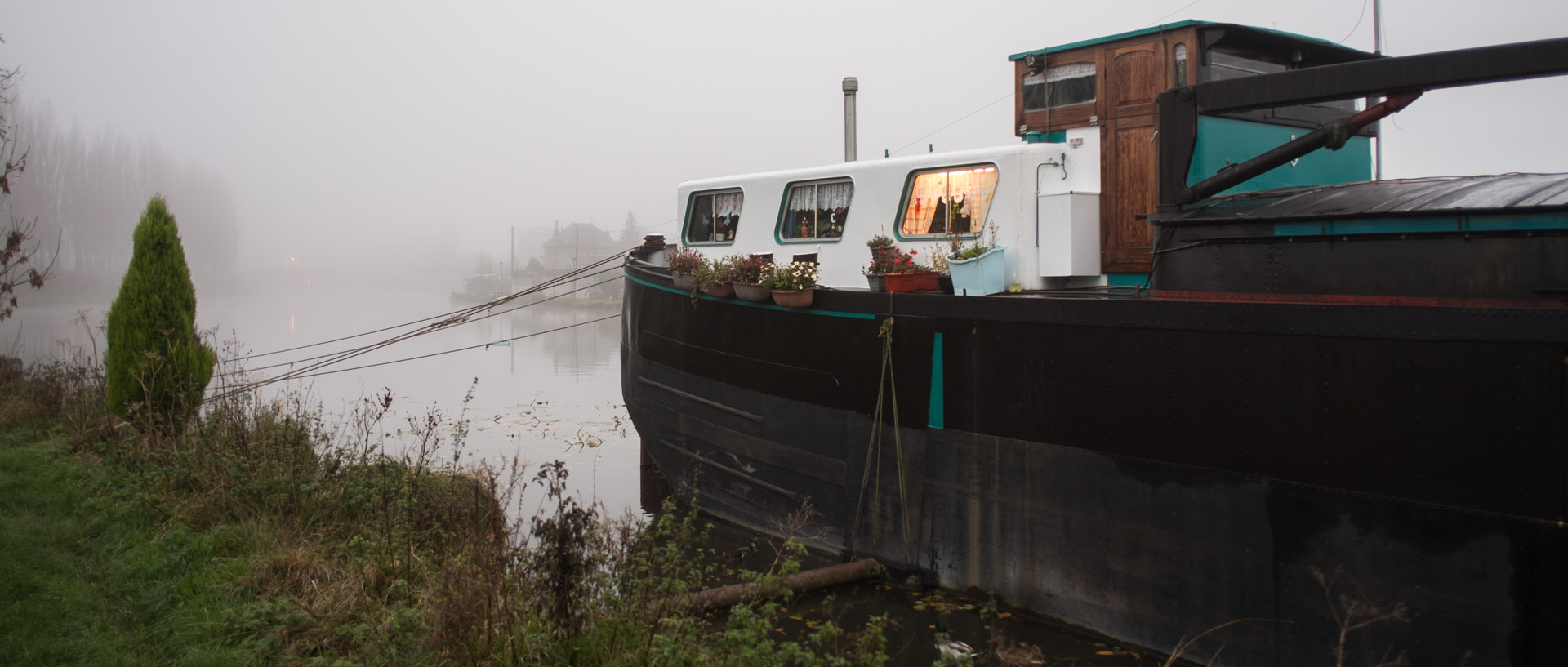 Jeudi 21 novembre 2013, 8:29, canal de l'Escaut, Cambrai